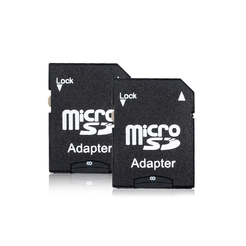 2 stks / partij Transcend Adapter TF-kaartlezer TF naar SD-adapter Micro SD-kaart Transflash TF-geheugenkaartadapter