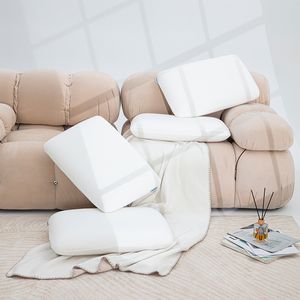 Oreillers en mousse à mémoire de forme, 2 pièces/lot, taille Standard, 23.62x15.75x4.33 pouces, losange à points verts, ondulé blanc, à vendre, Stock américain