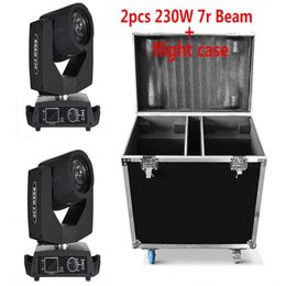 2pcs lot avec un flight case par 2 lumières sharpy 7r faisceau tête mobile 230w par lumière disco show3001