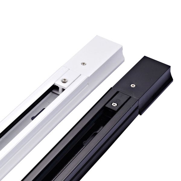 2 pièces/lots rail de voie en aluminium épais 0.5M LED, connecteurs de rail de lumière de voie, rails universels, voie en aluminium, appareils d'éclairage, 2 fils