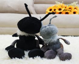 2pcs Belle fourmi doux et peluche jouet en peluche Nature Nature Porter fourmis pour enfants Décoration cadeau des adultes 33cm 23cm4974534