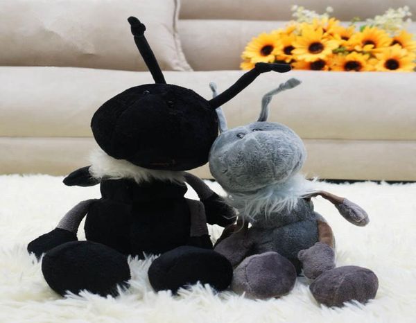 2pcs encantador animal suave hormigón peluche anime natural naturaleza hormigas muñecas para niños adultos decoración de regalos 33cm 23cm1157792