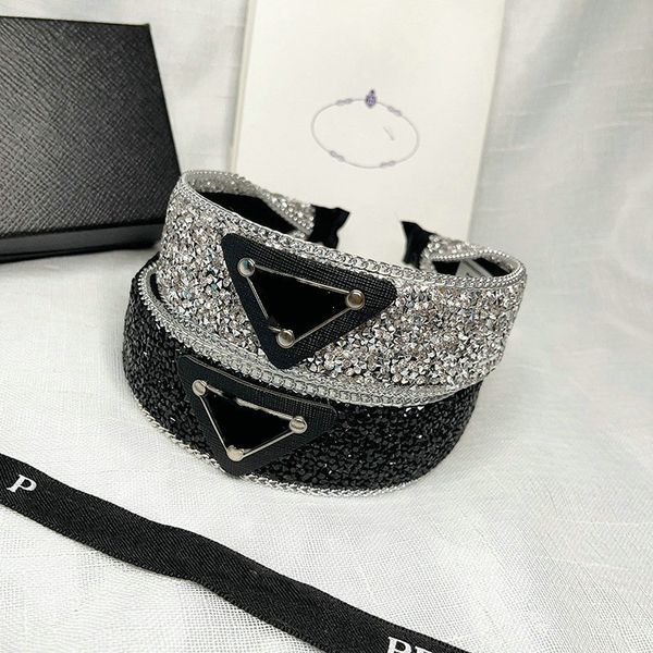 2 pièces bandeaux de créateur de luxe cristal strass marque lettre bandeau bijoux de mode femmes Sport bijoux de cheveux cadeaux