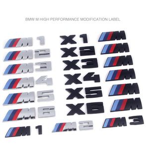 Badges de voiture avec Logo M1 M3 M5 X1M X3M X5M M135i, 2 pièces, marqueur latéral et arrière, autocollant de carrosserie, accessoires de décoration de style automobile pour BMW 1 3 5 G06977286