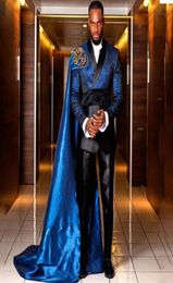 Trench-Coat avec enveloppe pour hommes, 2 pièces, personnalisé, Tuxedos de Mariage africain, veste et pantalon, Costume Homme Mariage4738443, 2022