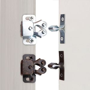 2 stks metalen deur stop bumper closer stoppers demper buffer onzichtbare garderobe slotkast vangsten met clips meubels hardware