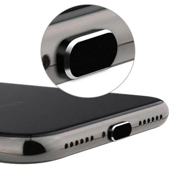 2PCS Metal Dust Plug pour Apple iPhone iPad Phone Mobile Phone Charge Port Anti-Dust Pild Stopper Cap Couper pour iPhone 14 Dustplugs