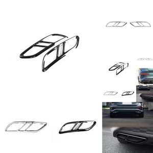 2 stks metal sport titanium zwart sier staart keel ventilatie trim cover voor Audi A3 8y 2020 2021 accessoires