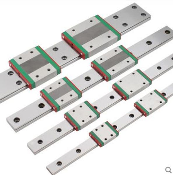 2pcs MGW15 Guía lineal L100 150 200 300 500 6001000 mm Rail lineal en miniatura +2 piezas Diapositiva MGW15C MGW15H CARRIA CNC 3D Impresora