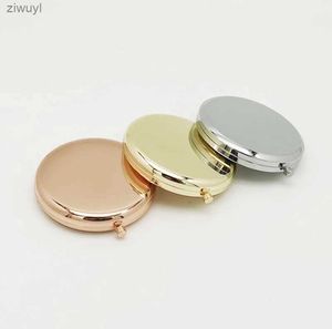 2PCS Spiegels 1PC Draagbare Dubbelzijdige Mirro Mode Dames Dames Make-upspiegel Cosmetisch Opvouwbaar Compact Zakje Met Make-up Tool Leuk Cadeau