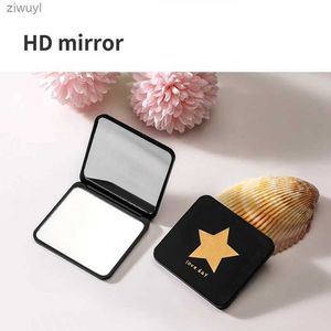 2 STUKS Spiegels Dubbelzijdig Mini Opvouwbare Make-upspiegel Draagbare 2-Face Vierkante Cosmetische Spiegel Compacte Zakspiegel voor Reizen Damesgeschenken