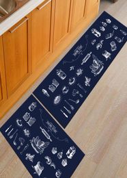 2 pièces tapis de cuisine moderne moins cher tapis antidérapants salon balcon salle de bain ensemble de tapis paillasson tapis de bain chambre Tapete9363115