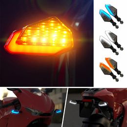 2 uds motocicleta LED intermitente luz DRL luces de circulación diurna indicador intermitente lámpara para Kawasaki BMW Hayabusa Yamaha Honda