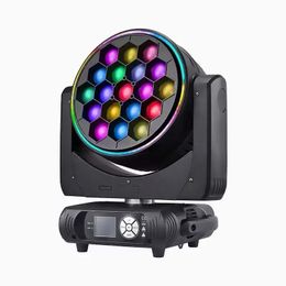 2-sten bewegende koplichten LED 19*40W Bee Eye RGBW ZOOM 4in1 Bewegende kop B-Eye 1940 K20 Dyeing Beam Strobe DJ Disco Bar Effectverlichting