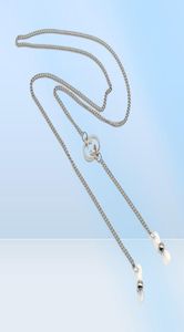 2pcs Multidesig Fashion Lunettes de soleil Chaîne Eyeglasse en métal Corde à cordes Lanyord Silicagel Loop Antislip Holder Cords5690743