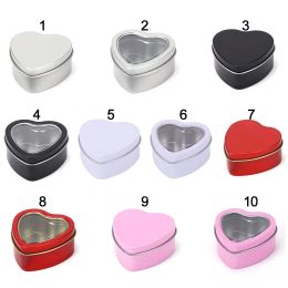 2 piezas MultiStyles para la caja de metal crema Caja de clavos Vela de aluminio Latas de té de té contenedor cosmético botellas recargables