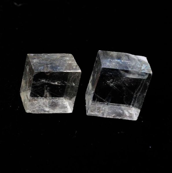 2pcs Naturel Clear Square Calcite Stones Iceland SPAR Quartz Crystal Rock Energy Stone Mineral Specimen Healing8740196