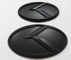 2pcs Nouveau badge de logo Black 3d Black Kia Optima K5 20112018car Emblems4236449