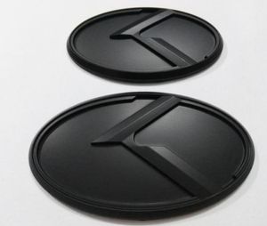 2 stuks Nieuwe 3D zwarte K logo badge embleem sticker fit KIA OPTIMA K5 20112018car emblems7590704