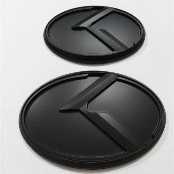 2 uds nuevo 3D negro K logo insignia emblema pegatina ajuste KIA OPTIMA K5 20112018car emblems9558622234d
