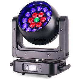 2 STKS NIEUWE PRODUCT 19X25 W RGBW 4IN1 WASH LED Moving Head Zoom Stage Licht LED Beam Moving Head Zoom