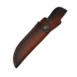 2 stuks nieuwe S2262 tweelaags algemeen rundleer, lederen mes schede, rechte mes holster mes cover riem mes case voor de jacht