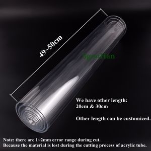 2 stks OD 16 ~ 110 mm transparant acryl aquarium vissen tank pijp plexiglas watertoevoer buis huistuin diy waterfittingen 50 cm