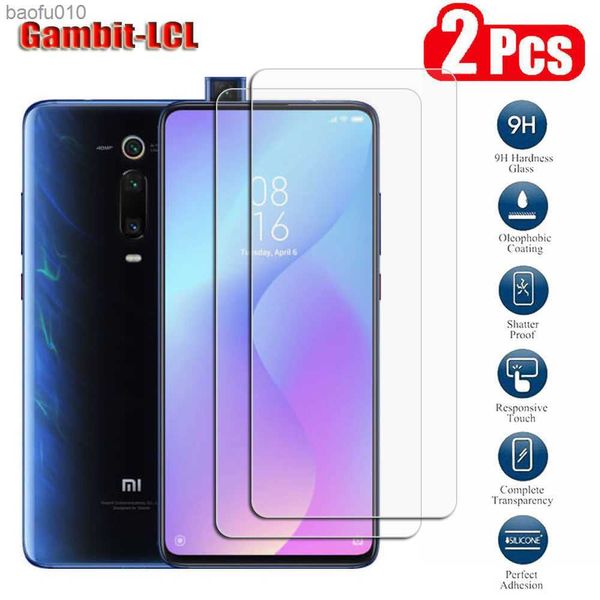 2 pièces verre trempé de protection d'origine pour Xiaomi Mi 9T Pro K20 6.39 