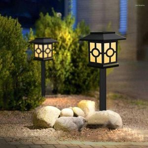 2 stks Outdoor Gardenlamp Zonne -Powered Light IP55 Waterdicht voor landschapspaden Parken vierkanten