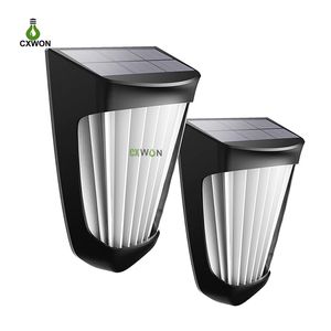 2 pièces lampes murales extérieures 10LED étanche capteur de mouvement jardin lampe solaire pour Patio arrière-cour jardin