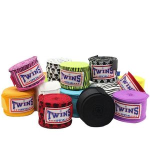 2 pièces/paquet 5m longueur 5cm largeur bandages de boxe Mma Muay Thai bandages de boxe pour Bandages d'entraînement F260h