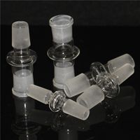 10 styles Adaptateur en verre pour les plates-formes d'huile de narguil￩ Bols Bols Bols Quartz Banger 14 mm M￢le ￠ 18 mm Femelle Bongs Adaptateurs