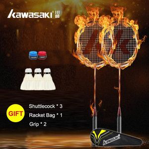 2 stks/paar Badminton Rackets Ultralichte Koolstofvezel Duurzaam raquete Badminton Levert Gratis van Racket Tas 240304