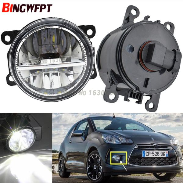 2 unids/par montaje de lámpara antiniebla luz antiniebla LED superbrillante luz halógena 55W para Citroen DS5 DS4 2011-2014