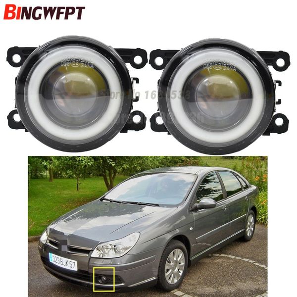 2 piezas / par (Izquierda + Derecha) Angel Eye car-styling Lámparas de niebla LED para 2004-2015 Citroen C5 para Citroen C6 TD_ 2005-2013