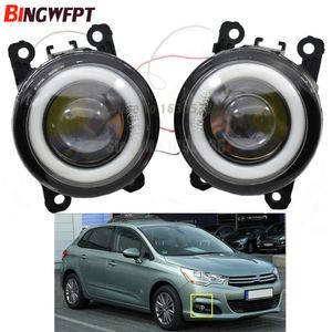 2 stks / paar (links + rechts) Mistlamp Assembly Angel Eyes Mistlamp voor Citroen C3 C4 C5 C6 C-Crosser Xsara Picasso 1999-2015