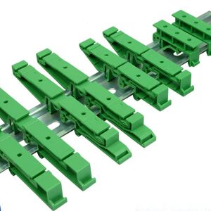 2 stks PCB 25 mm Din Rail Montage Adapter Circuit Bord Holder Holder Holder Carrier Clips Control Board DIN C45 DRG-02 RAIL PCB Installatie