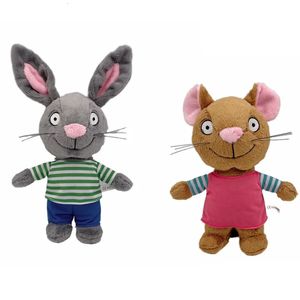 2 pièces pip et posy jouets en peluche doux peluche lapin souris peluche poupées cadeau d'anniversaire pour enfants garçons filles 240113