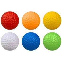 2 stks draagbare vaste kleur gemakkelijk te dragen training oefening golfsporten elastische ballen golfballen voor pre-game warming-ups