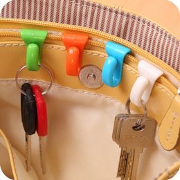 2 stks praktische anti verloren zak haak sleutel clips sleutelhouder ingebouwde zak binnenmap voor eenvoudig dragen fstly23