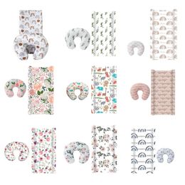 2 Stuks Gedrukt Verpleging Kussensloop Luier Aankleedkussen Cover Set Voor Borns Comfortabele Baby Nappy Mat Mouw 240313