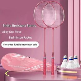 2 Stuks Professionele Badminton Rackets En Draagtas Set Dubbele Racket Indoor Outdoor Speed Sport Accessoires 240223
