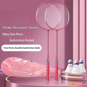 2 Stuks Professionele Badminton Rackets En Draagtas Set Dubbele Racket Indoor Outdoor Speed Sport Accessoires 240202