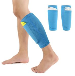 2 pièces protège-tibia de football de sport professionnel jambières de football gardien de but protecteur d'entraînement protège-tibia chaussettes respirant chaud 4809071