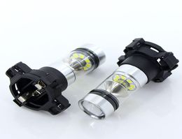 2 stks PY24W 100 w Led-lampen Voor Staart Richtingaanwijzer Wit Amber 1500LM Auto Running Lights Rijden Lamp6148037