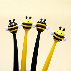 2 stks snel drogen milieuvriendelijke schrijf slaapkantoor bijen vorm handheld rollerbal pen schrijven huishoudelijke benodigdheden