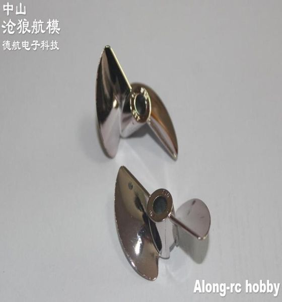 2PCS RC Model Boats Part 40mm Metal Propeller pour Volantex RC Vector80 V7982 7984P 7983 SR85 SR80 PRO4990936