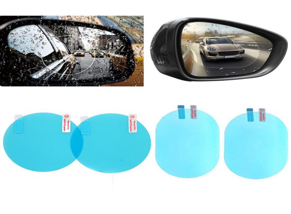 2 piezas retrovisor espejo de la película protectora anti antidiviat con láminas de ventana impermeable a la lluvia.