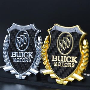 2 pièces raffinement 3D logo emblème Badge graphique autocollant de voiture pour BUICK2836