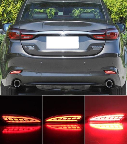 2 uds lámpara trasera reflectora LED antiniebla luz de freno para parachoques señal dinámica para Mazda 6 Atenza para Mazda 3 Hatchback 2019 20208682378